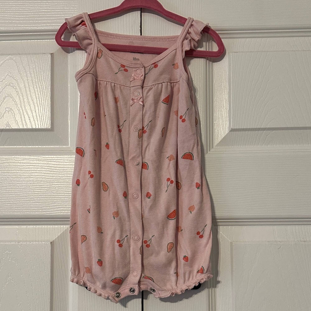 Carter's Pink Fruit Print One Piece